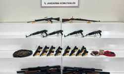 Jandarma nereye baktıysa silah çıktı