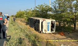 Konya’da yolcu otobüsü devrildi: 1 ölü, 23 yaralı