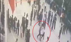 Öğretmenden öğrenciye su sıçrattın dayağı kamerada