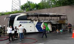 Ordu’da yolcu otobüsü alev alev yandı
