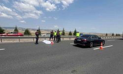 Polatlı otobanda otobüsün çarptığı yaya hayatını kaybetti