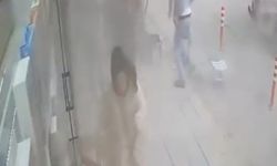 Tır lastiği patladı, vatandaşlar korku dolu anlar yaşadı