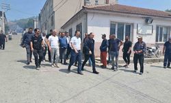 Vali Özkan yangın bölgesinde incelemelerde bulundu
