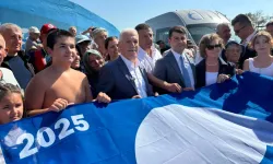 Bursa Mudanya'nın Eşkel sahili 'Mavi Bayrak'a kavuştu
