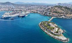 Kuşadası Limanı aynı gün 5 kruvaziyer ağırladı
