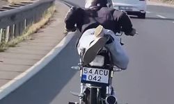 Yürekleri ağıza getiren tehlikeli sürüş...