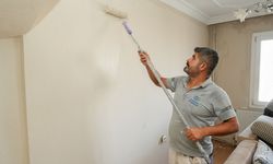 Gaziemir Belediyesi yangında zarar gören evlere yardım eli uzattı