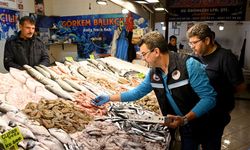 Kuşadası'nda balık tezgâhları deneti̇mden geçti