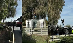 Havalimanı Kavşağı kaza sonrası trafiğe kapatıldı