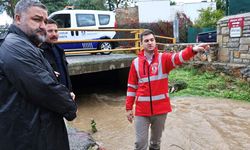 Bodrum'da yoğun yağış: başkan Mandalinci ekiplerle sahada