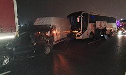 Anadolu Otoyolu'nda zincirleme kaza!