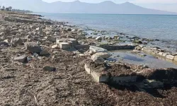 Kuşadası'nda fırtına tarihi kalıntıları ortaya çıkardı