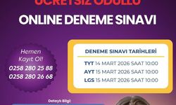 Denizli Büyükşehir'den öğrencilere aylık online deneme sınavı desteği