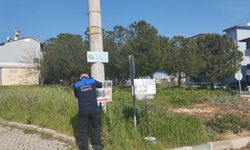 Denizli Büyükşehir Zabıta'dan totem ve tabela denetimi