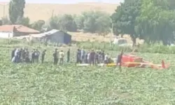 Ankara Sincan'da eğitim helikopteri düştü