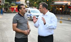 Başkan Eşki'den, Bornova'da sabah temizliği