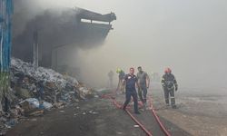 Bolu'da geri dönüşüm tesisinde yangın çıktı