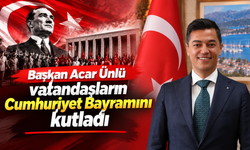 Başkan Acar Ünlü vatandaşların Cumhuriyet Bayramını kutladı
