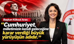 Başkan Köksal Aras: 'Cumhuriyet, büyük yürüyüşün adıdır'