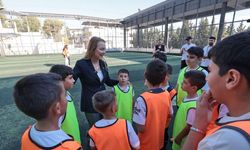 Başkan Mutlu Kış Spor Okulları'nda çocuklarla buluştu