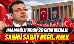 İmamoğlu'ndan 29 Ekim mesajı: Sahibi saray değil, halk