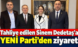 Tahliye edilen Sinem Dedetaş'a YENİ Parti'den ziyaret