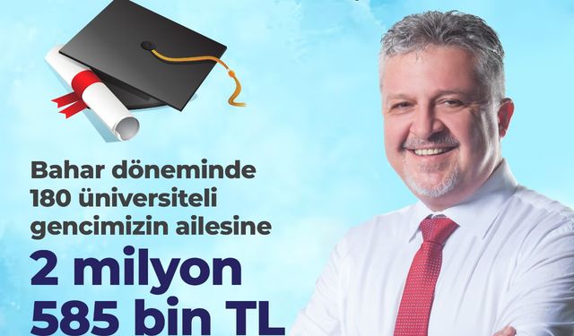 Lüleburgaz Belediyesi üniversiteli öğrencilerinin yanında