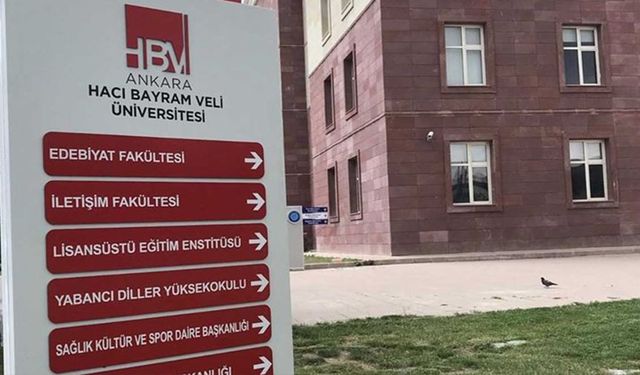 Ankara Hacı Bayram Veli Üniversitesi'nde skandal!
