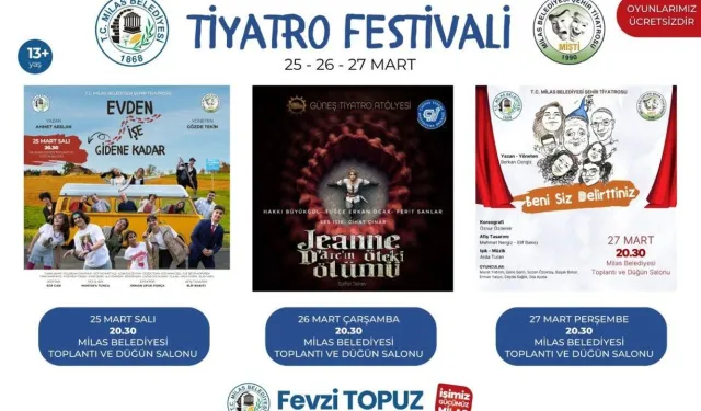 Milas Belediyesi Dünya Tiyatro Günü’ne özel festival düzenliyor
