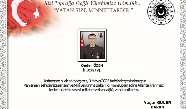 Mayına basarak yaralanan asker şehit oldu