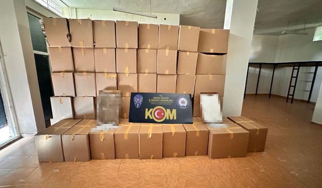 Adana’da 44 milyon TL değerinde doldurulmuş sigara ele geçirildi