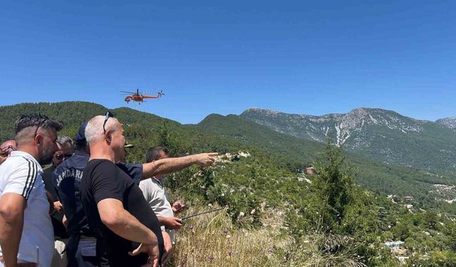 Alanya’da çıkan orman yangını kısmen kontrol altına alındı