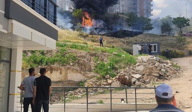 Ankara’da bir parkın 2 çocuk tarafından yakıldığı iddia edildi