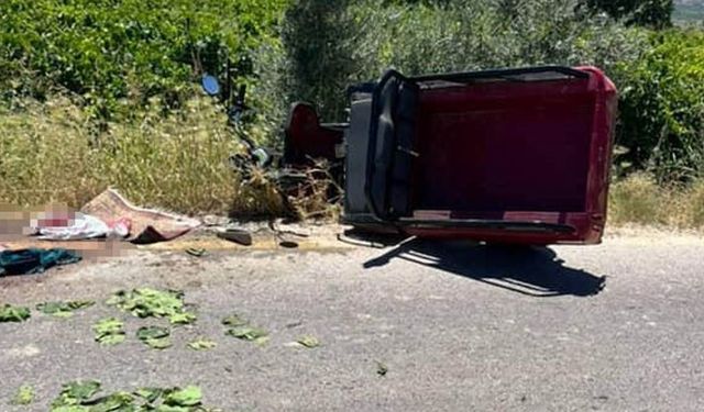 Bağdan dönen kadınlar kaza yaptı: 1 ölü, 1 yaralı