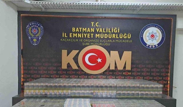 Batman’da akaryakıt tankerinde 4 bin 600 paket kaçak sigara ele geçirildi