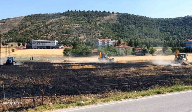 Beypazarı’nda tarla yangını