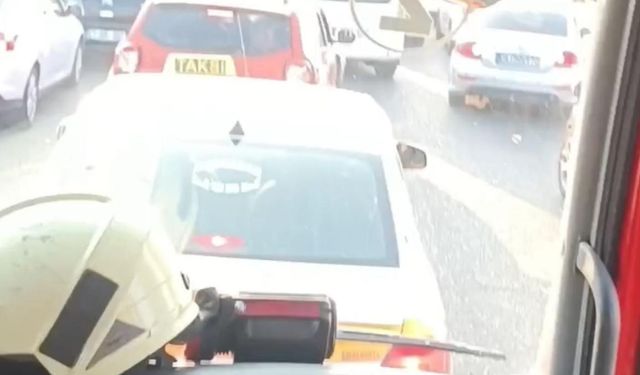 Diyarbakır’da yoğun trafik itfaiye ekiplerini engelledi