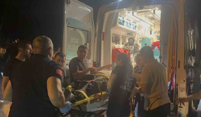 Kontrolden çıkan motosiklet devrildi, sürücü ağır yaralandı