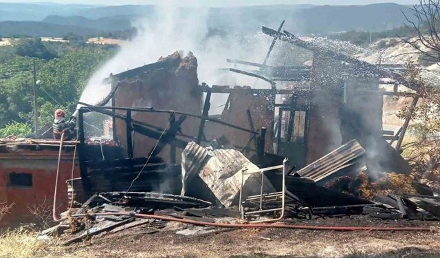 Sakarya’da yangın: Ev, ahır ve samanlık zarar gördü