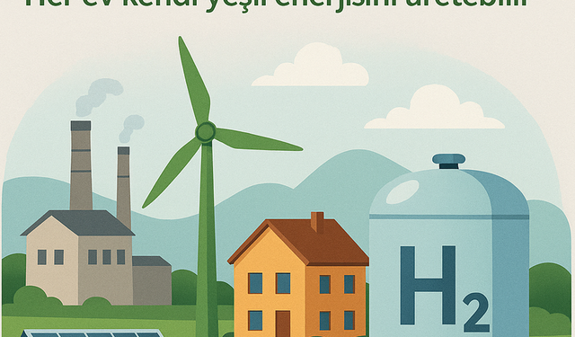 Sıfır karbonlu “Yeşil hidrojen” enerjisi üreten sistem tasarladı