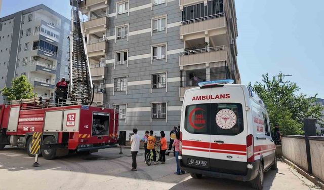 Siverek’te aparman yangını korkuttu