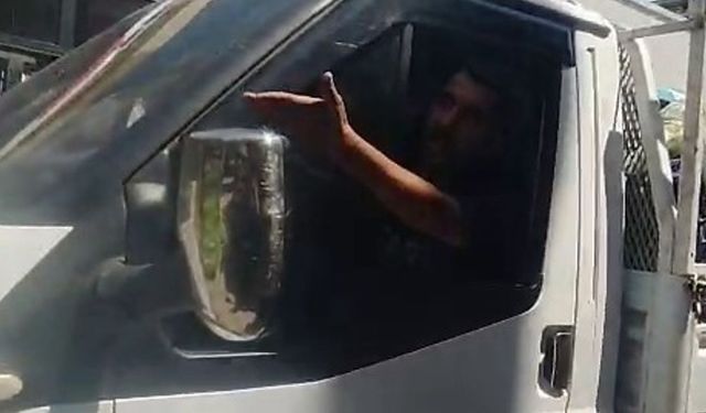 Ters yöne girdi, kadın otobüs şoförüne zorluk yaşattı