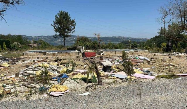 Ülke gündemine oturan gizli kamera skandalının yaşandığı bungalov kaldırıldı