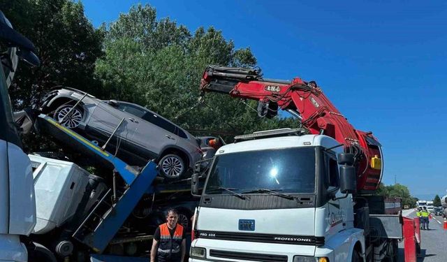 Anadolu Otoyolu’nda tır kazası