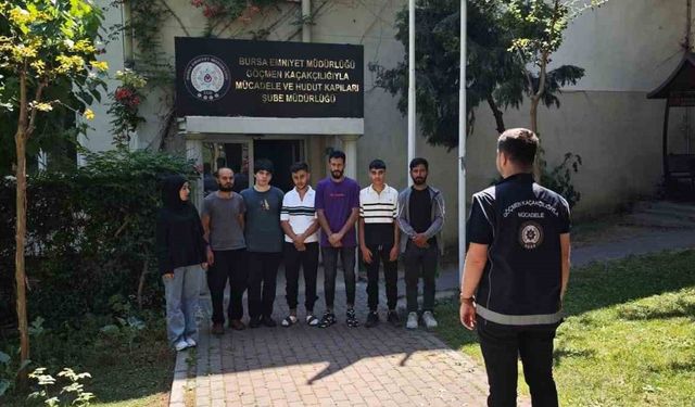 Bursa’da göçmen kaçakçılığı operasyonu: 7 yabancı uyruklu şahıs ve organizatör yakalandı
