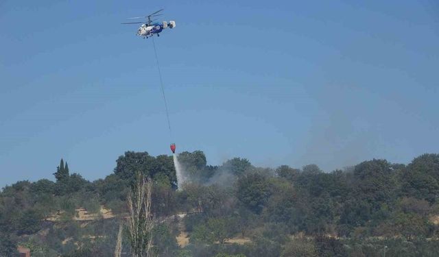 Çanakkale’de tarım arazilerinde çıkan yangın kontrol altına alındı