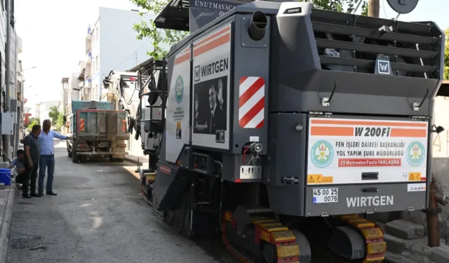 Manisa'da asfalt çalışmaları başlandı
