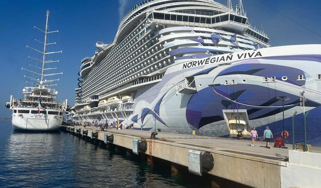 Bodrum Limanı’nda Kruvaziyer Yoğunluğu