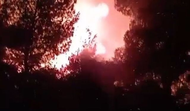 Çanakkale’de ekiplerin gece boyunca yangın mücadelesi sürüyor