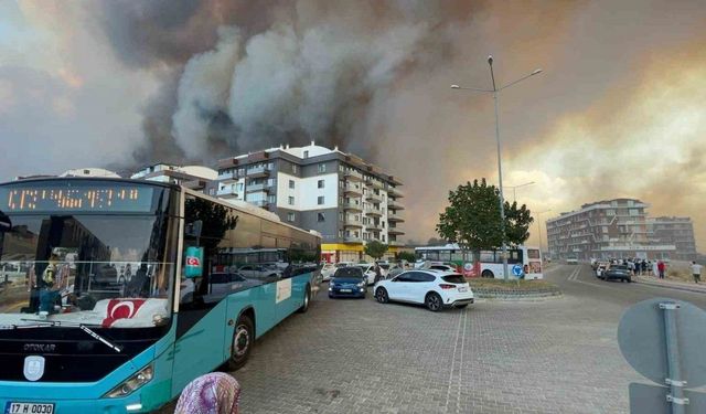 Çanakkale’de orman yangını hastaneye yaklaştı